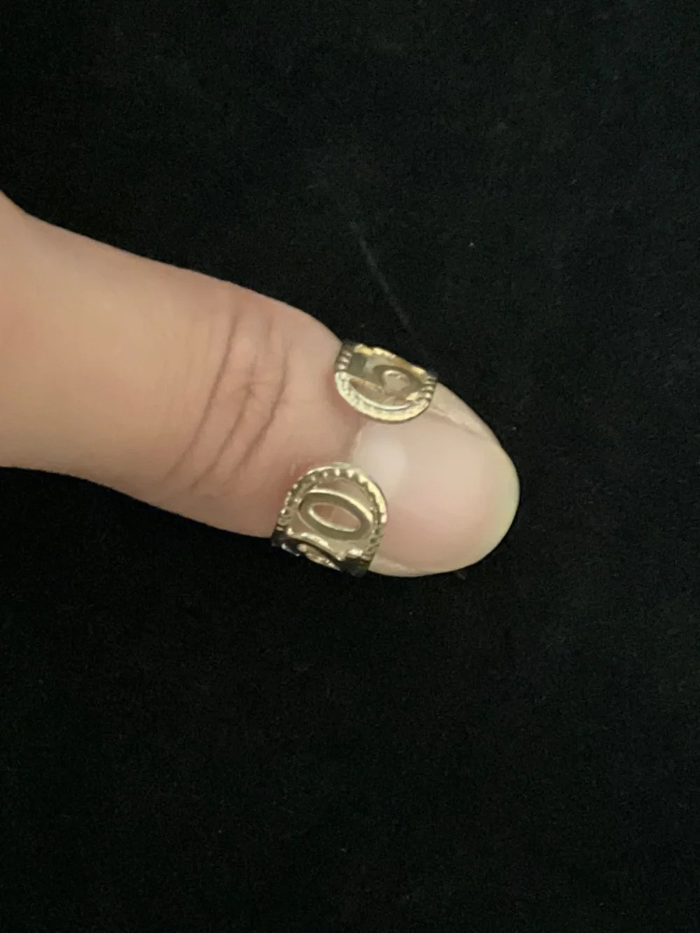 Gold Number Cutout Kids Ring